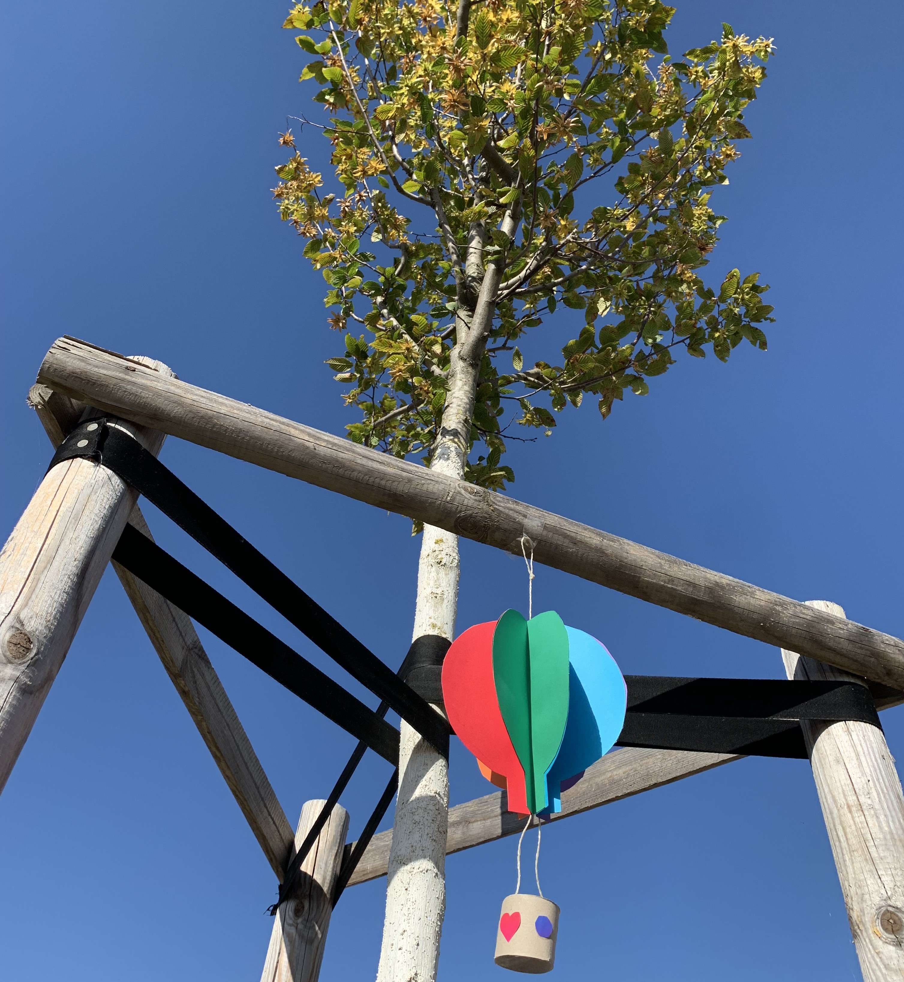 3D Heißluftballon als Windspiel