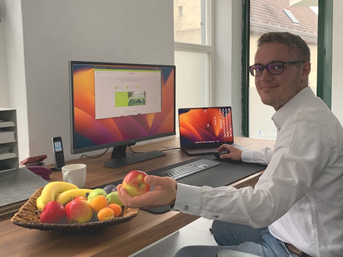 Büro Obstkorb Firmenkiste Firma Team